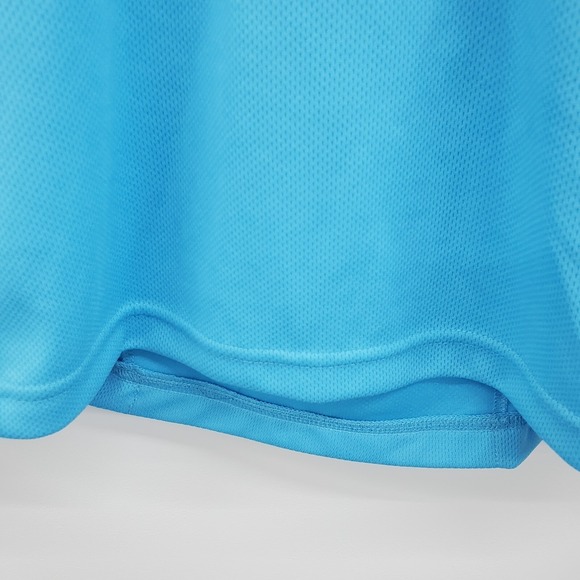 L.L. Bean Blue White Quarter Zip Pullover Top M Women's Lightweight Stretch - Picture 7 of 16